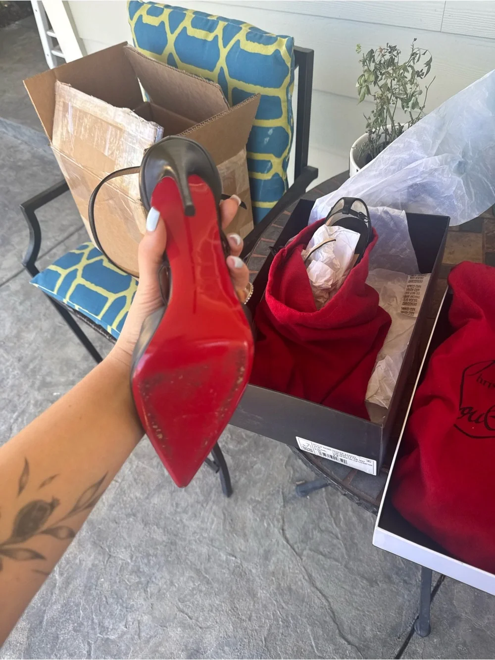 Christian Louboutin Fliketta Black Pointed Toe Heels